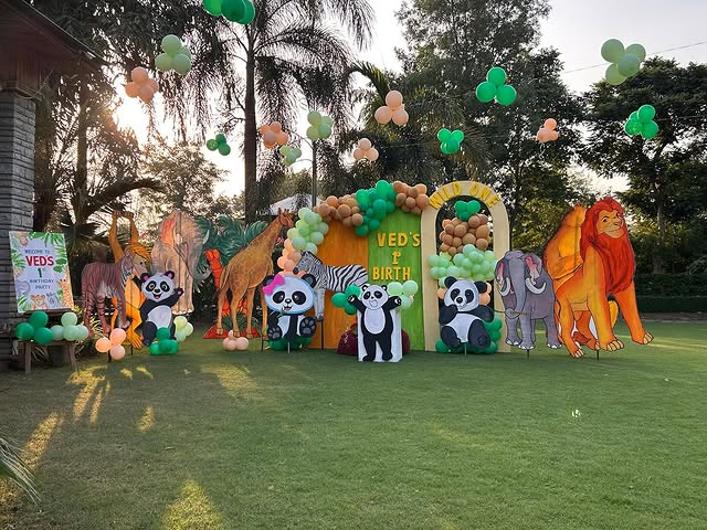 Luxury wedding entrance and foyer decoration in Ahmedabad