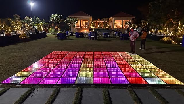 Award ceremony stage design with elegant lighting
