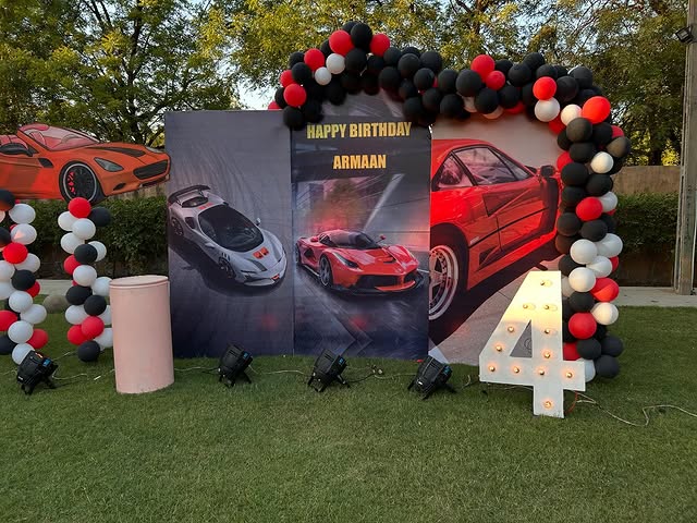 Creative themed entrance and focal décor by Party Vibes