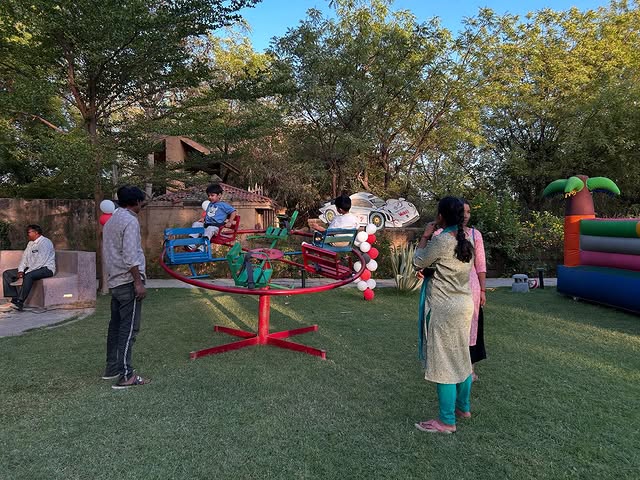Premium party venue decoration with floral and lighting design in Ahmedabad